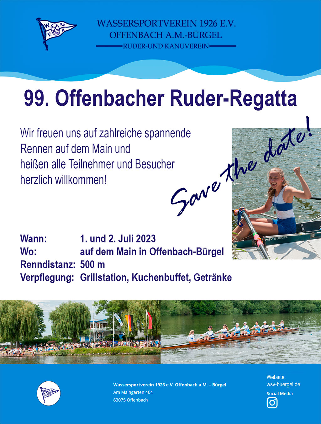99. Offenbacher Ruder-Regatta 1.+2.7.2023