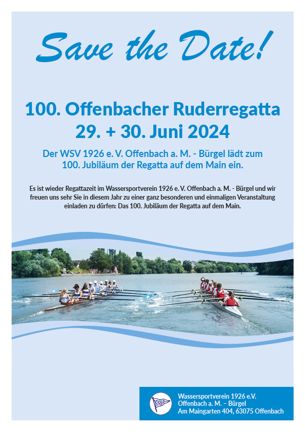 99. Offenbacher Ruder-Regatta 1.+2.7.2023